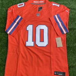 Denver Broncos Bo Nix Mile High Collection  1977 Throwback Vapor FUSE Limited Jersey Men’s Large