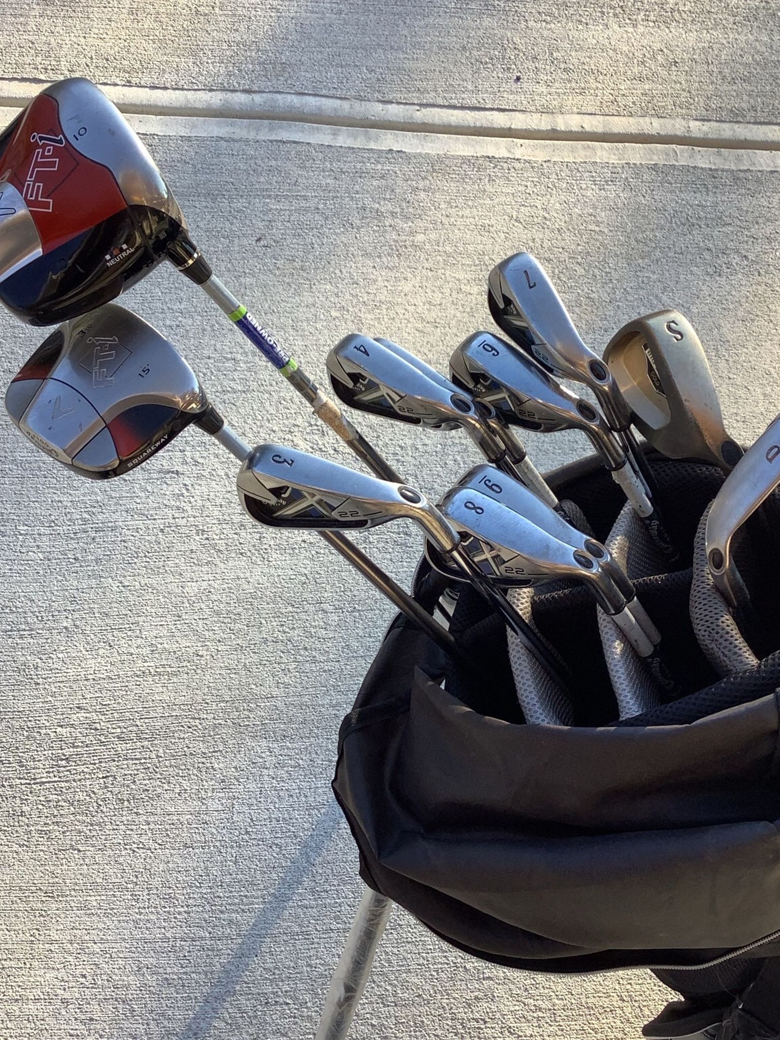 Call away X22 Iron Set Golf Clubs Plus Call away Fusion Driver And 3 Wood