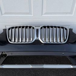 BLACK BMW X3 X4 G01 2022 2023 2024 FRONT BUMPER