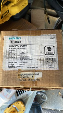 The Siemens 14JUH32AD NEMA Motor Starter