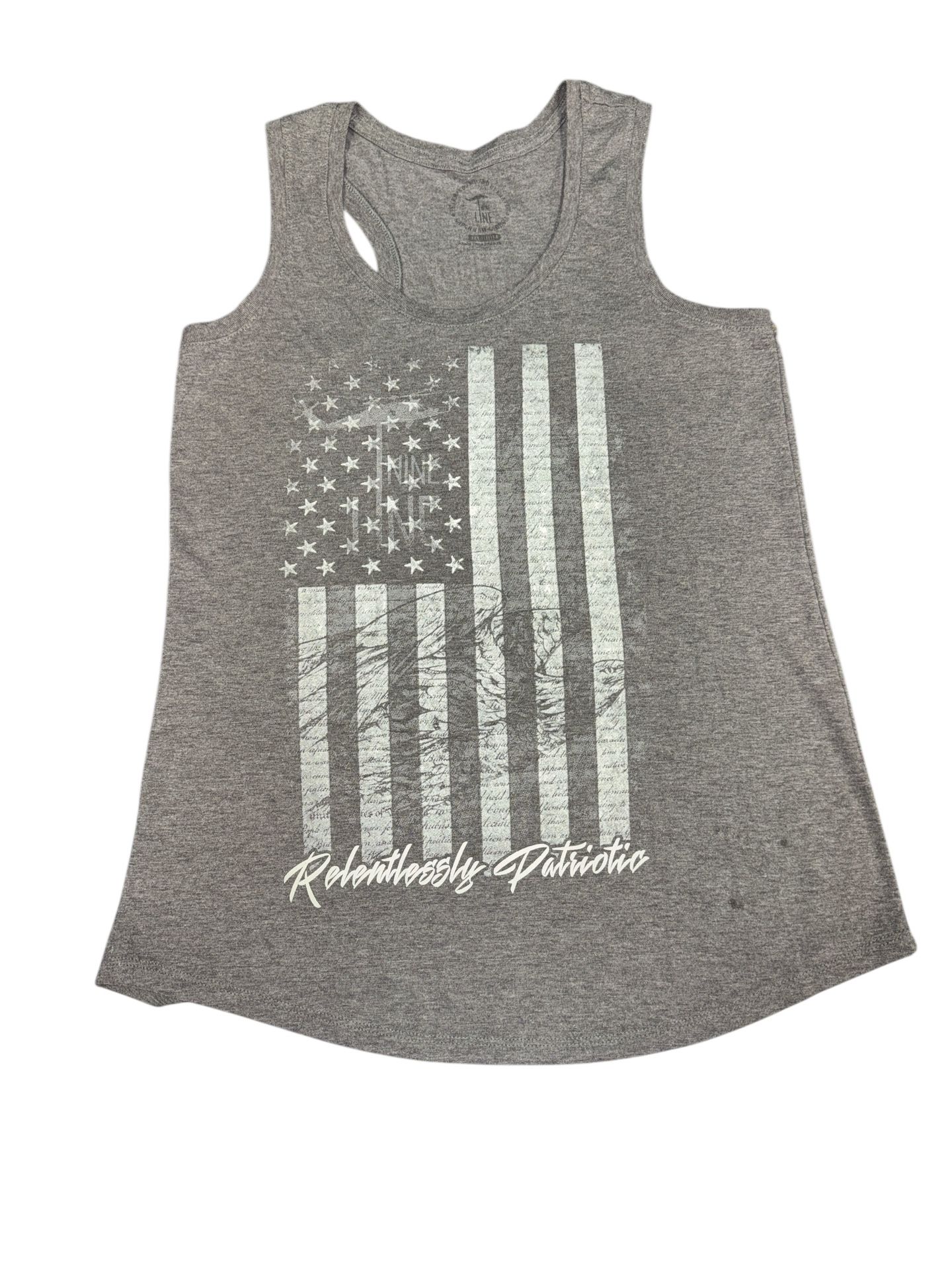 Nine Line Apparel Women's American Drop Line Racerback Tank Top
