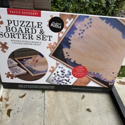 New Puzzle Board with Drawers / Sorter Tray Set (Great Gift)” And Paris Puzzle 