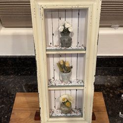 Shadow box Mini Decorative flower Pots framed display