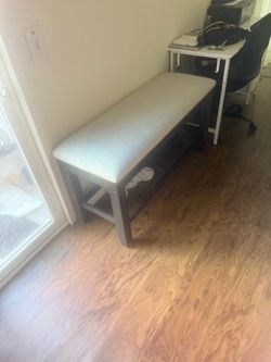 Upholstered Bench with wood frame