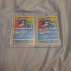 2 Kyogre's Pokémon Cards 021/072