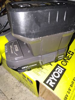 175 Drill with charger and light attached