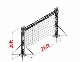LED wall truss hanger