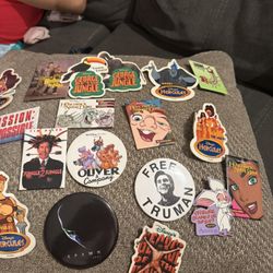 Vintage Movie Pings Buttons  $5 Each 