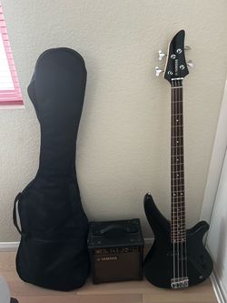 Yamaha Bass, Amp, and Gig bag - 3 pieces
