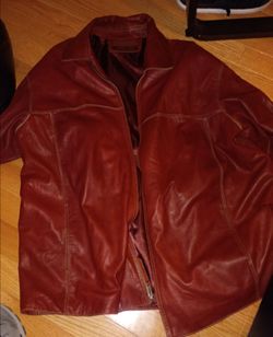 Andrew Marc leather jacket 3XLT BROWN BURGUNDY