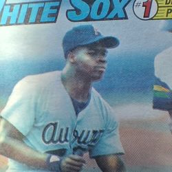 Topps 414 Frank Thomas Error Card Double Print/ Multiple Errors