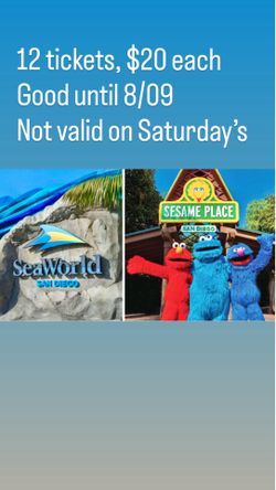 SeaWorld or Sesame - WILL MEET AT ENTRANCE OF PARK