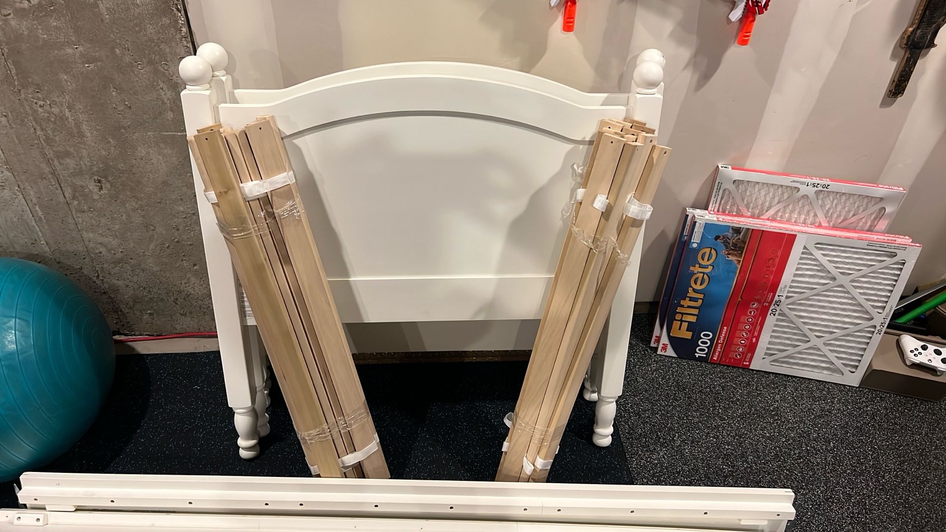 2 Simply white Pottery barn Catalina Beds