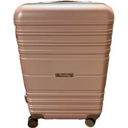 Open-Box New CASELLY Rose Gold Hard-Shell Carry-On Luggage w 360 Spinner Wheels