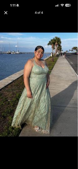 Sage green dress