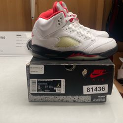 Jordan 5 Fire Red Size (GS) 6Y