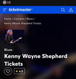 Kenny Wayne Shepherd concert show ticket