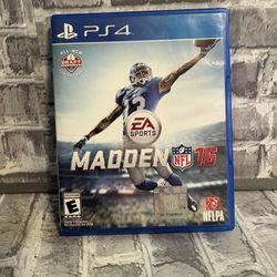 Madden NFL 16 (Sony PlayStation 4, 2015)