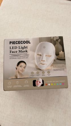 NEW Piececool 7-Color LED Light Therapy Face Mask - Professional Skincare