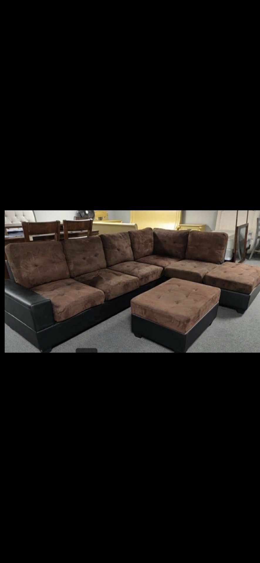 New Sectional + Ottoman