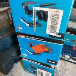 2 Amp Corded 1/4 Sheet Finishing Sander with 60G Paper, 100G Paper, 150G Paper, Dust Bag and Punch Plate