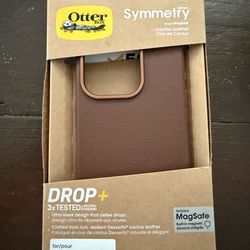 Brown leather IPhone 15 Pro Case