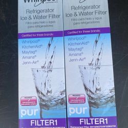 whirlpool W10295370/W10295370A Pur Filter1 Refrigerator Water Filter Lot Of 2