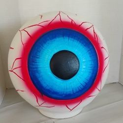 Plaster Halloween 13" Tall X 11" Wide Eyeball Costa Farms Made In Mexico