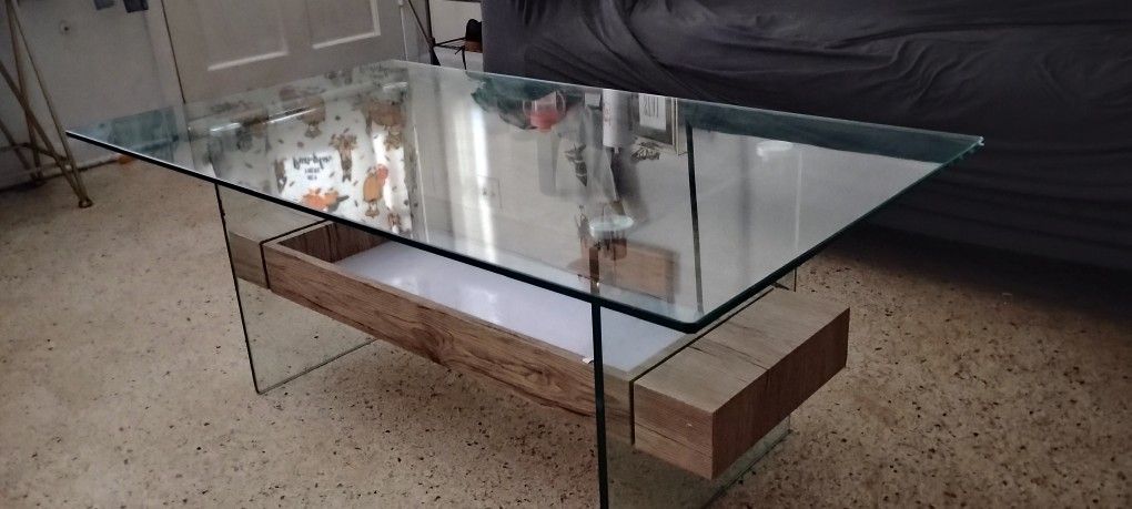 Glass Coffee Table And TV Stand