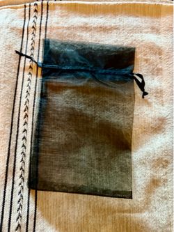 New Black organza 6”x 9”  gift bags