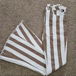 Buckle Brand New Tan Stripe Country Boot Jeans