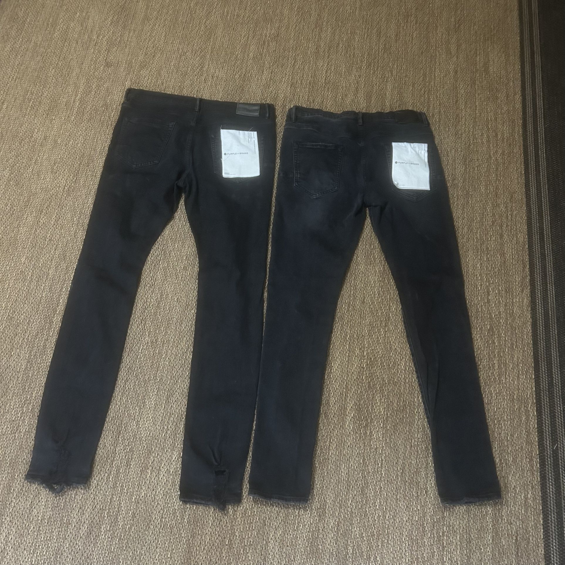 Size 32 ! Purple Jeans ! Worn A Couple Times Each ! Paid $300+ Each