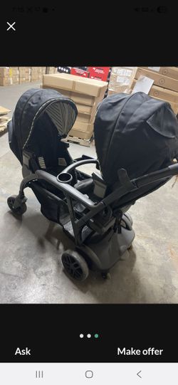 Doubel Stroller Green
