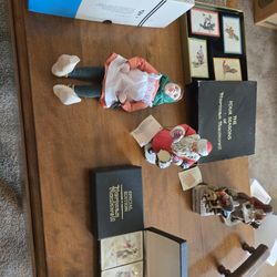 Norman Rockwell Figurines, Playing Cards And Doll