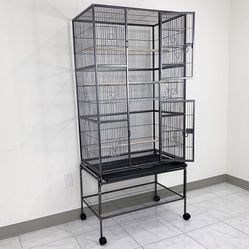 New in box $160 X-Large 69” Bird Cage for Mid-Sized Parrots Cockatiels Conures Parakeets Lovebirds Budgie, 31x19x69” 
