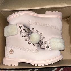 Rose Gold Timberland Boots  Size 8 Woman’s  