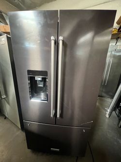 Kitchenaid 3dr fridge black stainless steel 2025