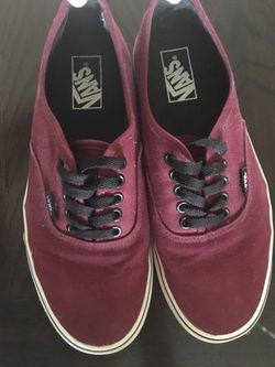 Maroon Vans Shoes