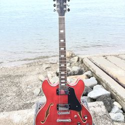 Sire Larry Carlton H7 Hollowbody Electric Guitar See-Thru Red