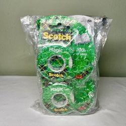 New! Scotch 6-Pack Magic Tape Dispensers