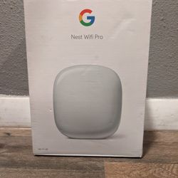 Google Nest WiFi Pro 6E Mesh Router 1 Pack Fog/Snow