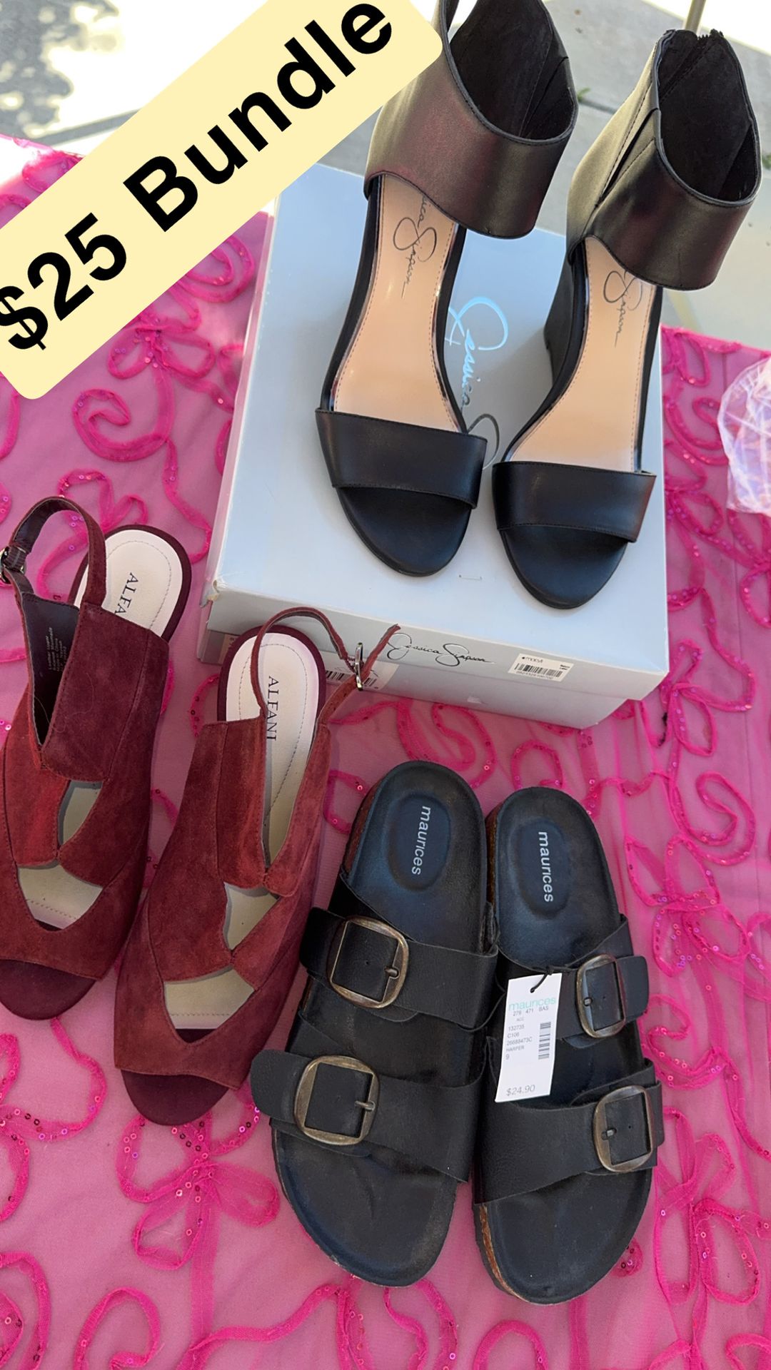 New woman’s heels shoes size 9