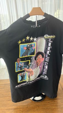 Disney Pixar Ratatouille Remy "Little Chef" Graphic T-Shirt Black XL