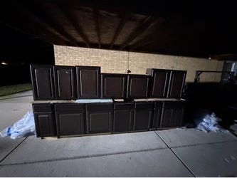Brand New 9-Piece Java Kitchen Cabinet Set – $12,000 Retail Value!