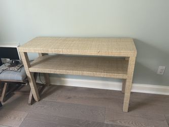 Brand New Raffia Console Table