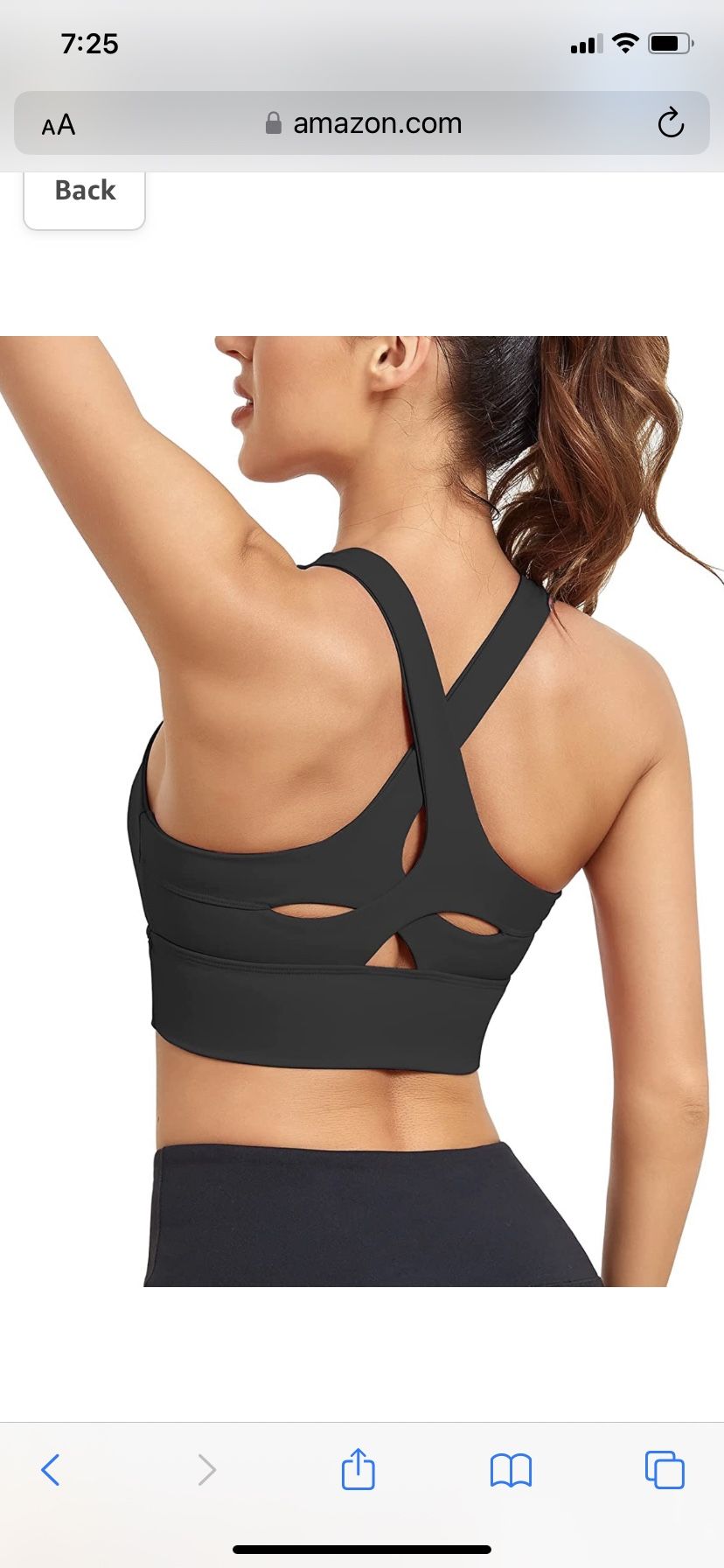 Womens Longline Sports Bars