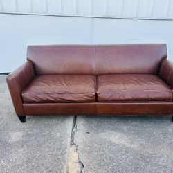 Crate & Barrel Axisttt Leather Sofa Free delivery in Dallas area