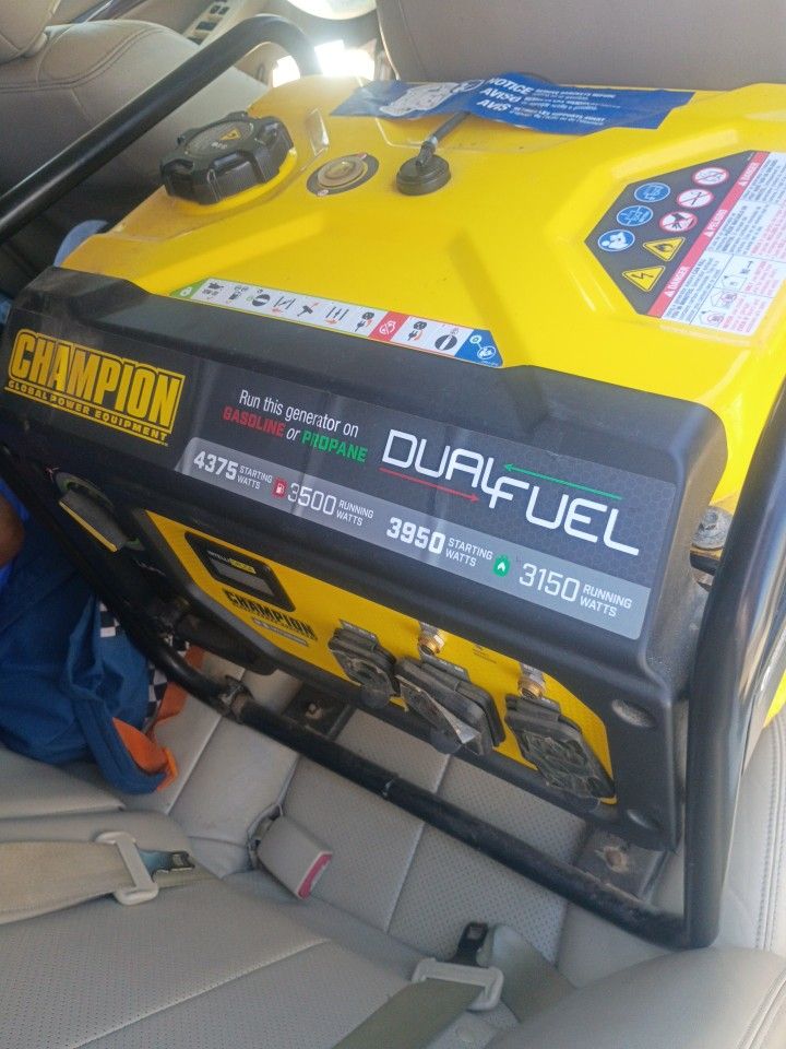 CHAMPION DUAL FUEL GENERATOR
