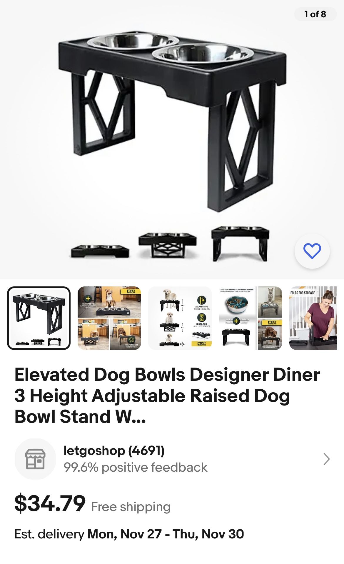 Elevated Dog Bowls Designer Diner 3 Height Adjustable Raised Dog Bowl Stand W... Tub