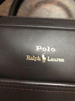 Ralph lauren pebbled leather sale briefcase